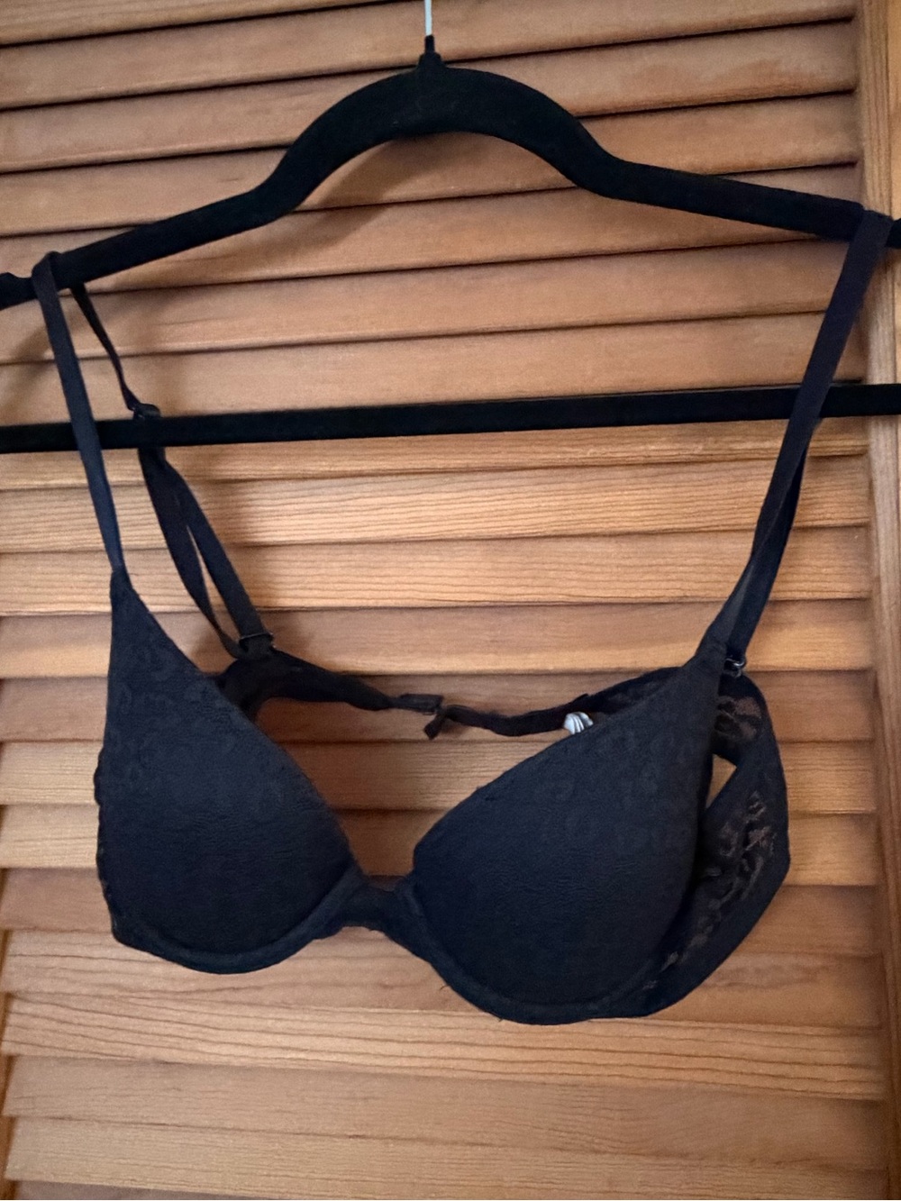 PINK Victorias Secret VS Wear Everywhere lace push up Bra in black size 34A
